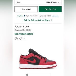 Jordan 1 Low Reverse Bred